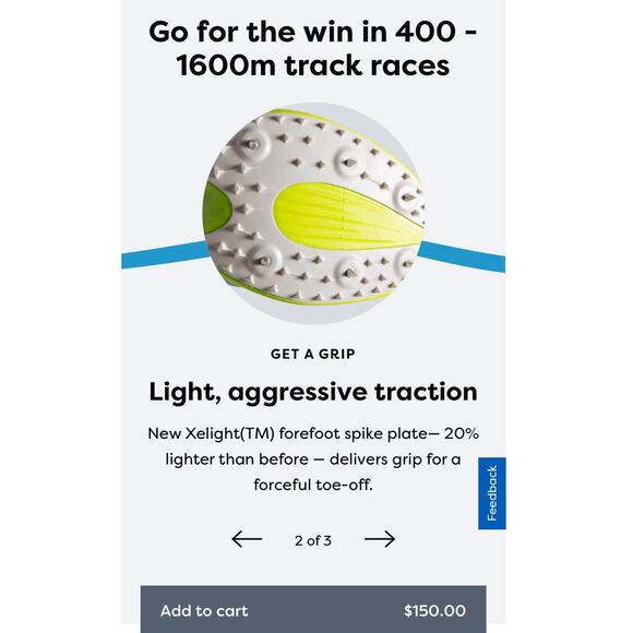 Brooks ELMN8 7 Running Track Spikes Shoe Unisex Mens 12 NEW - Picture 9 of 11